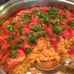 Heirloom tomato paella Heirloom tomato paella